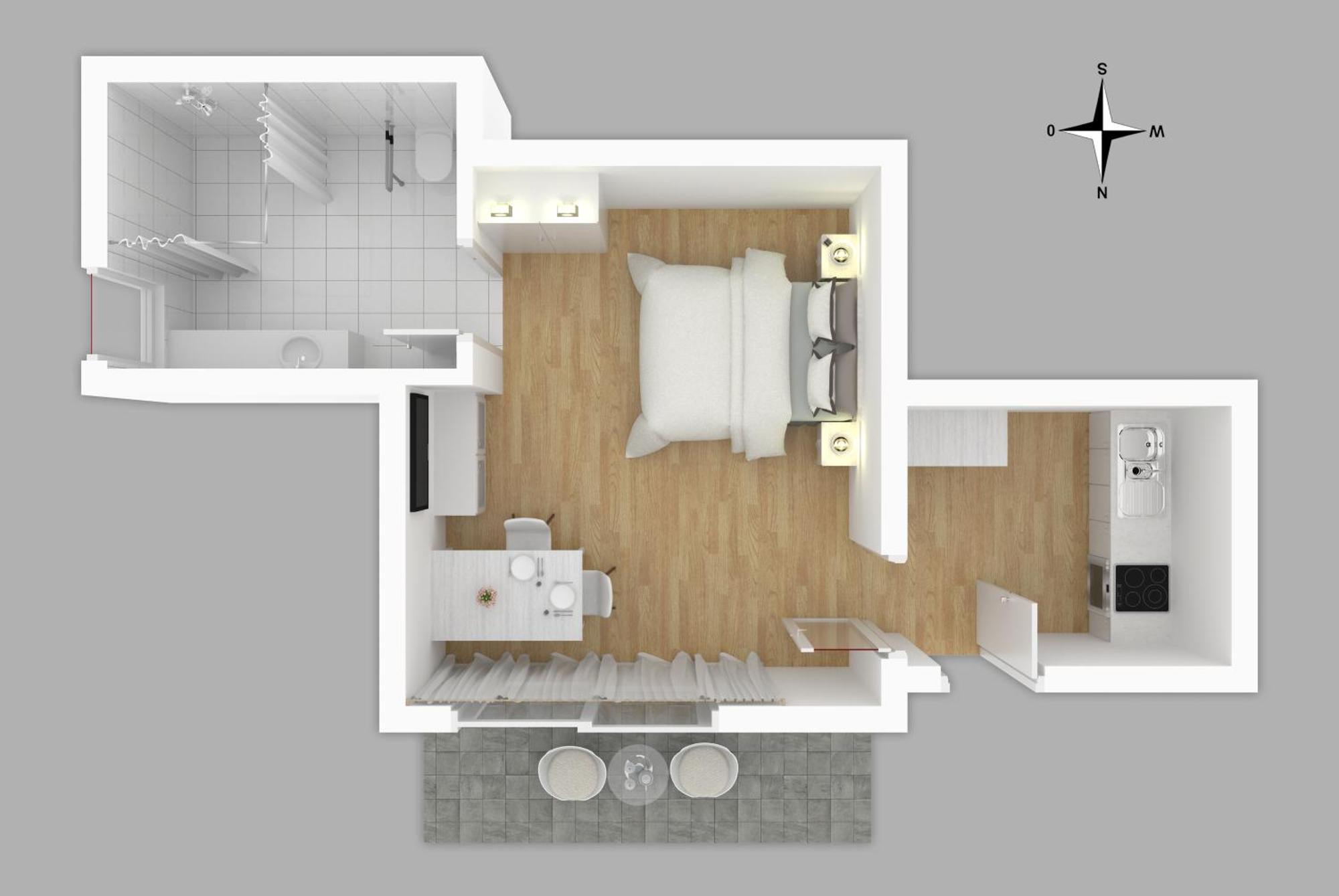 Moderne Neue Apartments Zum Wohlfuehlen Im Boardinghouse Bed & Butter Hasbergen Exterior foto
